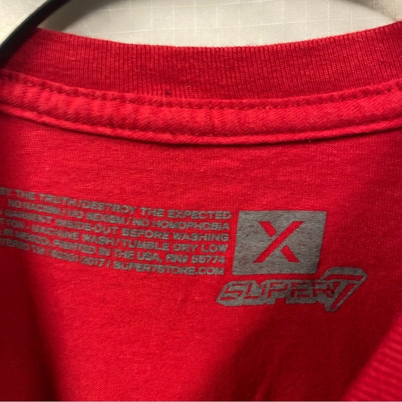 Dolores Park Mens tee from Super 7 San Francisco California Red Size X Large - Picture 3 of 4